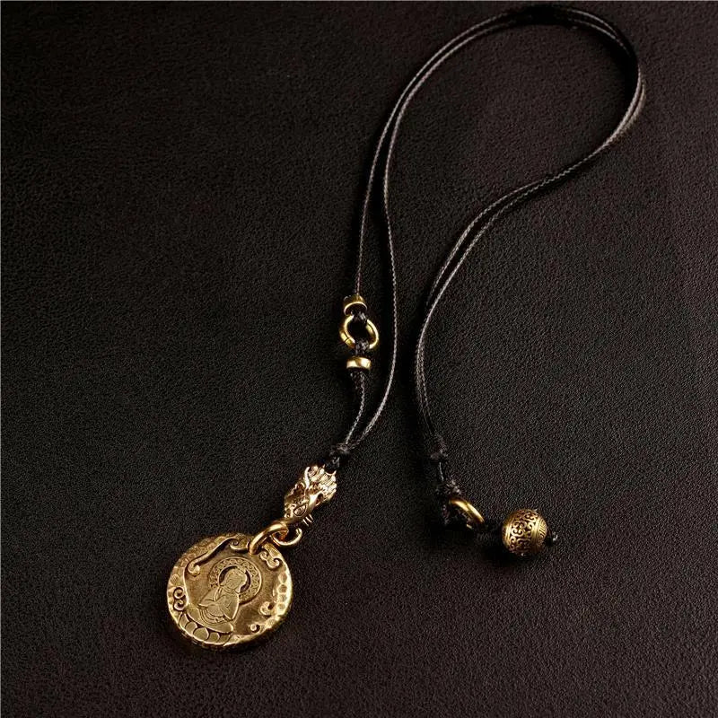 Tibet  No Phase Buddha Ten Phase necklaceThe Buddha has no appearance, taking all living beings as its appearance, and the Buddhas have no appearance, taking the hearts of all living beings as the appearancBuddha EnergyBuddha&EnergyPhase Buddha Ten Phase Free Personality Necklace Pendant