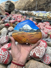 Load image into Gallery viewer, Tibetan hand-painted Kailash pebblesThe original stone hand-painted Kailash painted art ornaments
It was painted by Tibetan folk painters using pebbles as a material
The painted Kailash paintings are pBuddha EnergyBuddha&amp;EnergyTibet Original Stone Hand-painted Gangrinbozi Pebbles Art Decoration Pattern 18