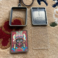 Load image into Gallery viewer, God of Wealth Aka Gawk PendantTibet Lhasa Manila Pure Hand-painted Small Thanks Necklace Carry-on God of Wealth Aka Gawk Pendant
Akira hand-painted thanks necklace
Zakiram&#39;s pure hand-painted litBuddha EnergyBuddha&amp;EnergyTibet Lhasa Zakilam Pure Hand-painted Small Thangka Necklace Carry-