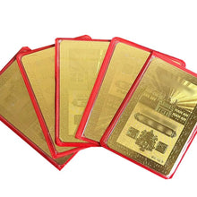 Load image into Gallery viewer, Zodiac auspicious cardsZodiac auspicious cardsThis is the Lhasa Jokhang Zodiac Talisman gilded card
Sheet, length is 8.4 cm, width is 5.3 cm, with seal
Set, one side of the card is auspiciBuddha EnergyBuddha&amp;EnergyYear Zodiac Card Portable Card Auspicious Safety Card Copper Gold Plated Card