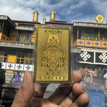 Load image into Gallery viewer, A new version of the Ziram Gold CardA new version of the Ziram Gold CardA new version of the Zika Ram Gold Card, this one is bronze gilt gold
Card, with a plastic casing on the outside, measuring 6 cm Buddha EnergyBuddha&amp;EnergyZiram Gold Card